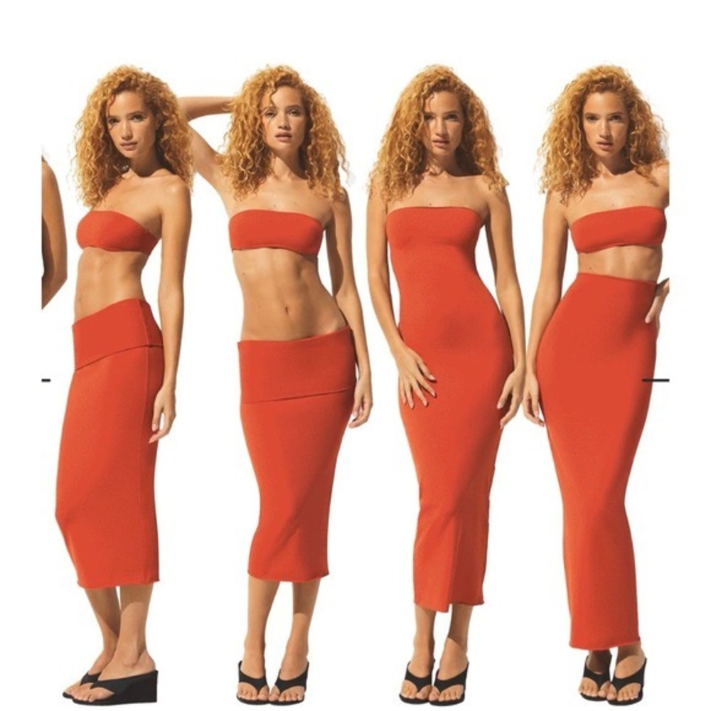 Skims iconic classic swim convertible tube dress